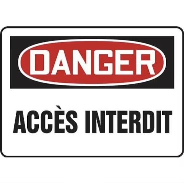 Accuform OSHA DANGER SAFETY SIGN KEEP OUT 7 in FRMATR111VA - main